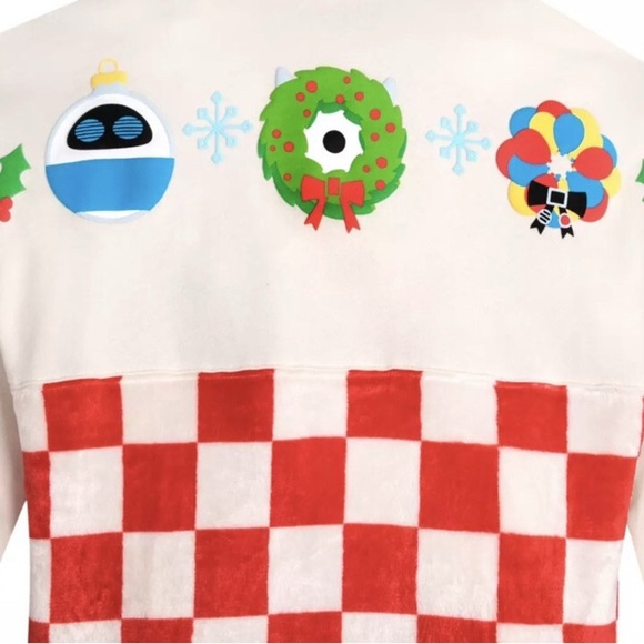 DISNEY PIXAR 2022 CHRISTMAS CHECKERED SPIRIT JERSEY Adult Small - Picture 5 of 13
